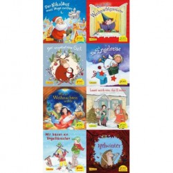 Pixi Bücher, Serie.W33, Weihnachts-Pixi (Fröhliche Weihnacht überall), 8 Hefte