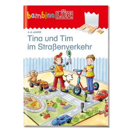 bambinoLüK-Übungshefte, Nr130, Tina und Tim im Straﬂenverkehr
