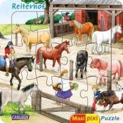 Maxi-Pixi-Puzzle: Reiterhof (Kinderpuzzle)
